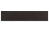 (Special) Darborn Gray/Brown 88" TV Stand with Electric Fireplace by Ashley at Eve Furniture