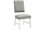 Nashbryn Gray/White Dining Chair, Set of 2