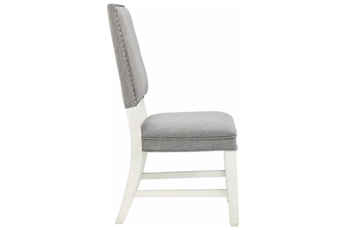 Nashbryn Gray/White Dining Chair, Set of 2