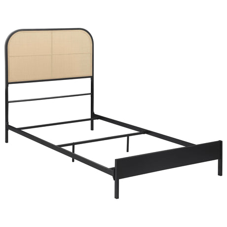 [Special Price] Amherst Black Radio Weave Rattan Metal Full Bed by Coaster at Eve Furniture
