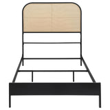 [Special Price] Amherst Black Radio Weave Rattan Metal Full Bed by Coaster at Eve Furniture