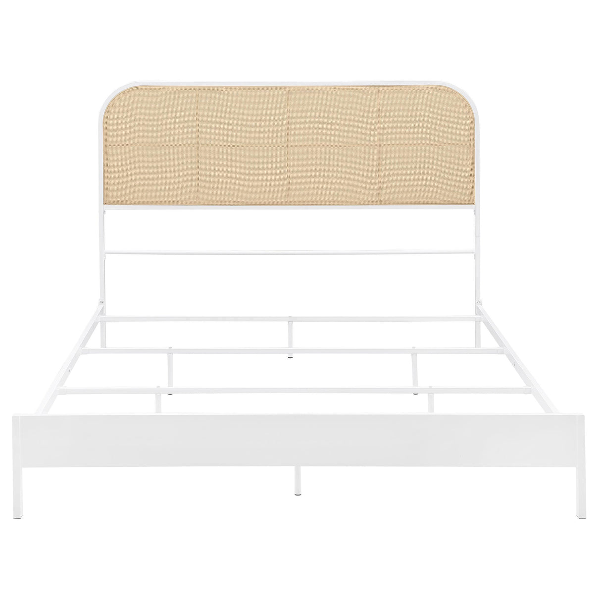 [Special Price] Amherst White Radio Weave Rattan Metal Full Bed by Coaster at Eve Furniture