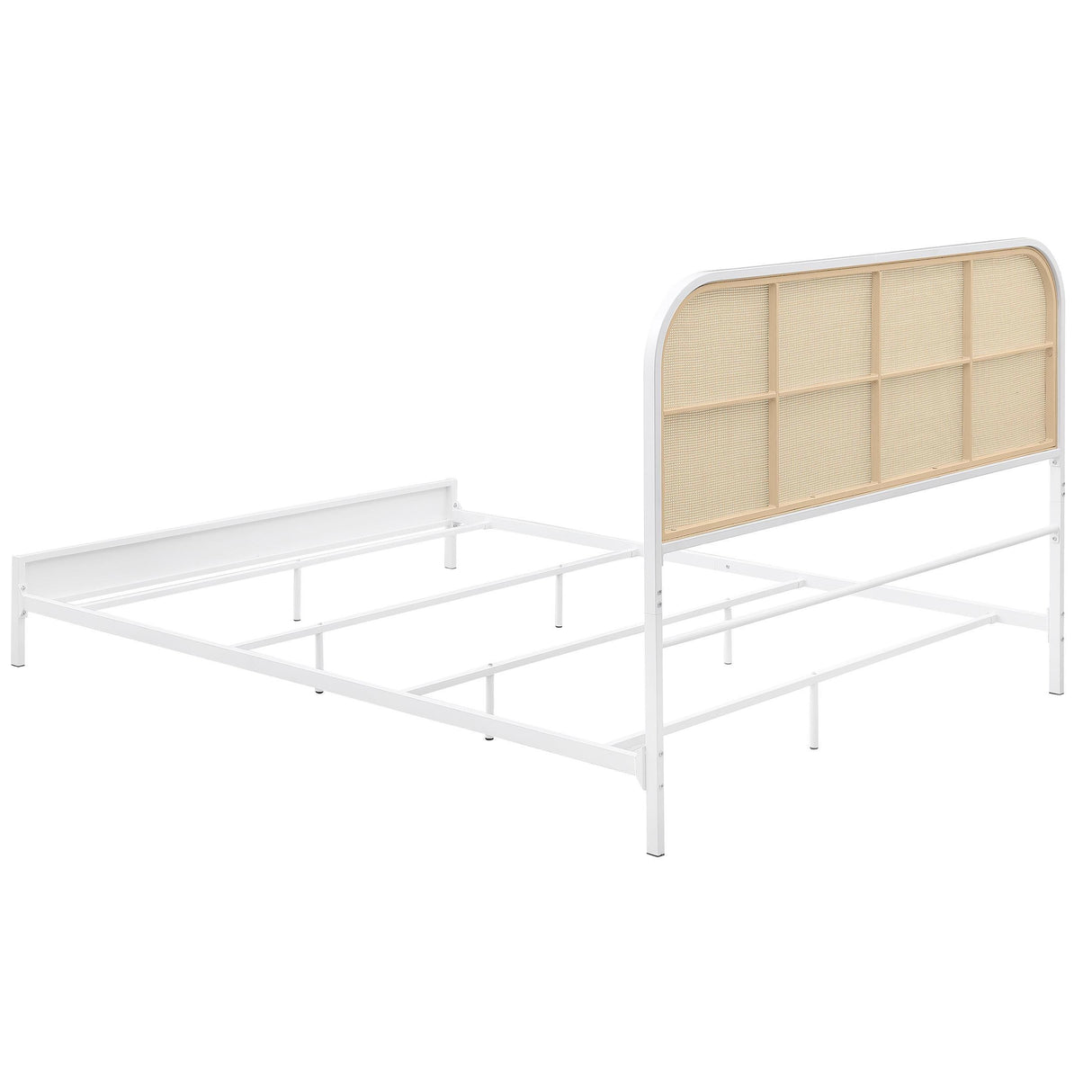 [Special Price] Amherst White Radio Weave Rattan Metal Full Bed by Coaster at Eve Furniture