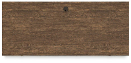 [Special Price] Austanny Warm Brown 67" Home Office Desk by Ashley at Eve Furniture