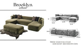Brooklyn Grey 3-Piece Sectional by New Era Innovations at Eve Furniture