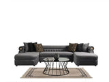 Brooklyn Grey 3-Piece Sectional by New Era Innovations at Eve Furniture