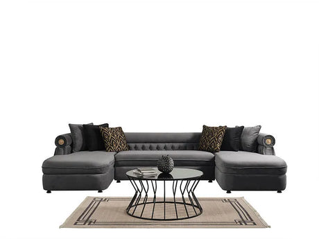 Brooklyn Grey 3-Piece Sectional by New Era Innovations at Eve Furniture