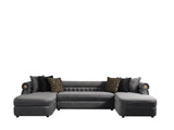 Brooklyn Grey 3-Piece Sectional by New Era Innovations at Eve Furniture