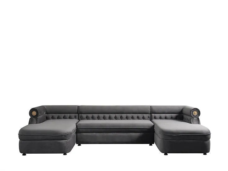Brooklyn Grey 3-Piece Sectional by New Era Innovations at Eve Furniture