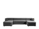 Brooklyn Grey 3-Piece Sectional by New Era Innovations at Eve Furniture