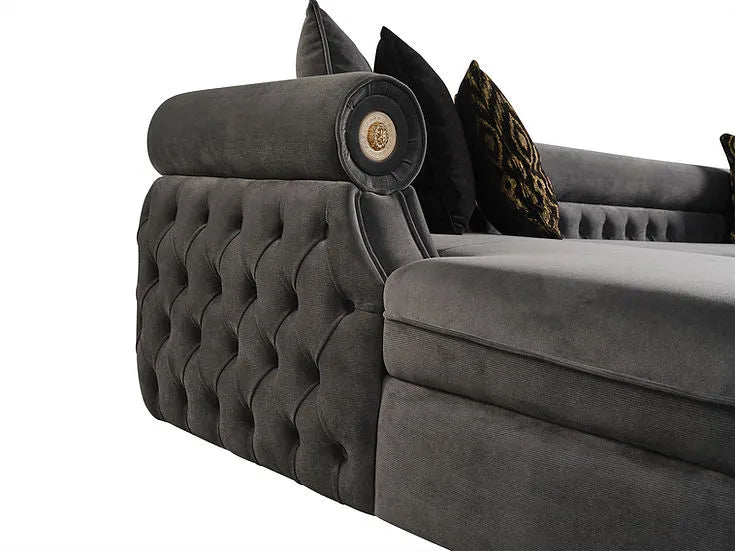 Brooklyn Grey 3-Piece Sectional by New Era Innovations at Eve Furniture