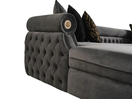 Brooklyn Grey 3-Piece Sectional by New Era Innovations at Eve Furniture