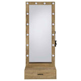 Spector Mango 1-drawer Lighted Full-Length Floor Mirror by Coaster at Eve Furniture