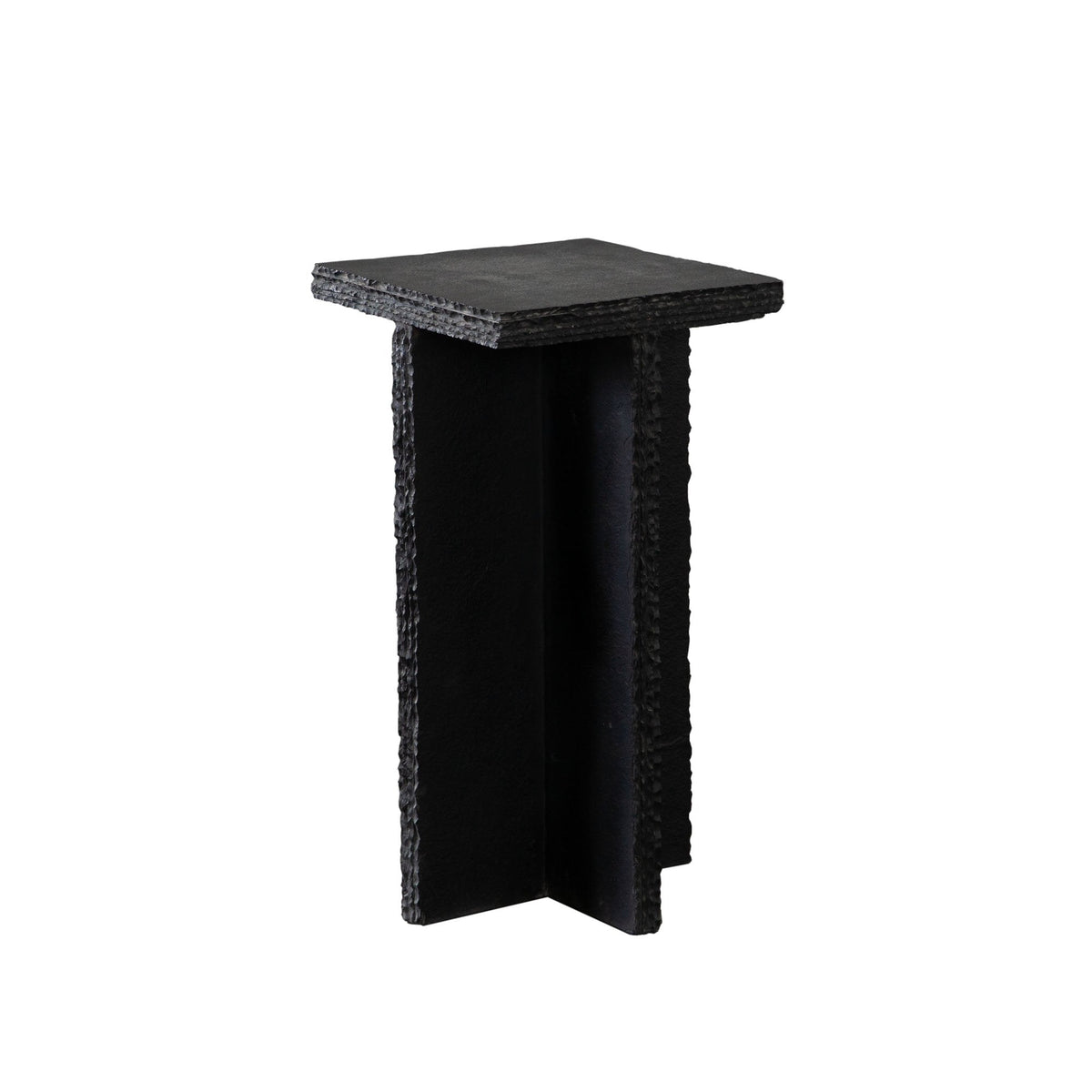 Spectre Black Slate Stone End Table by Diamond Sofa at Eve Furniture