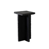 Spectre Black Slate Stone End Table by Diamond Sofa at Eve Furniture