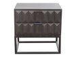 Spectrum Smoke Grey 2-Drawer Nightstand by Diamond Sofa at Eve Furniture