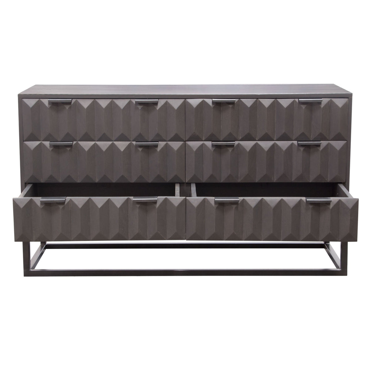 Spectrum Smoke Grey 6-Drawer Dresser by Diamond Sofa at Eve Furniture