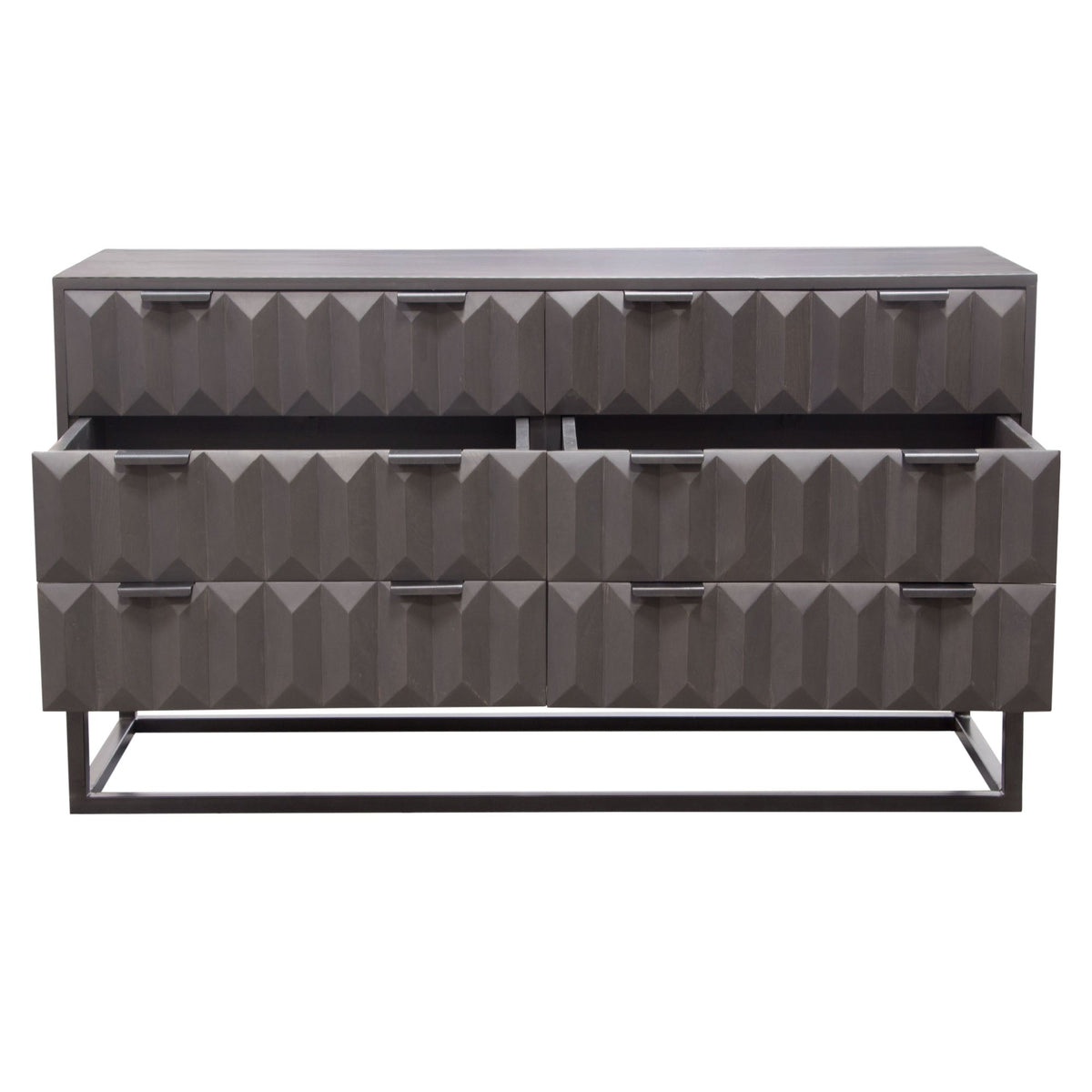 Spectrum Smoke Grey 6-Drawer Dresser by Diamond Sofa at Eve Furniture