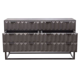 Spectrum Smoke Grey 6-Drawer Dresser by Diamond Sofa at Eve Furniture