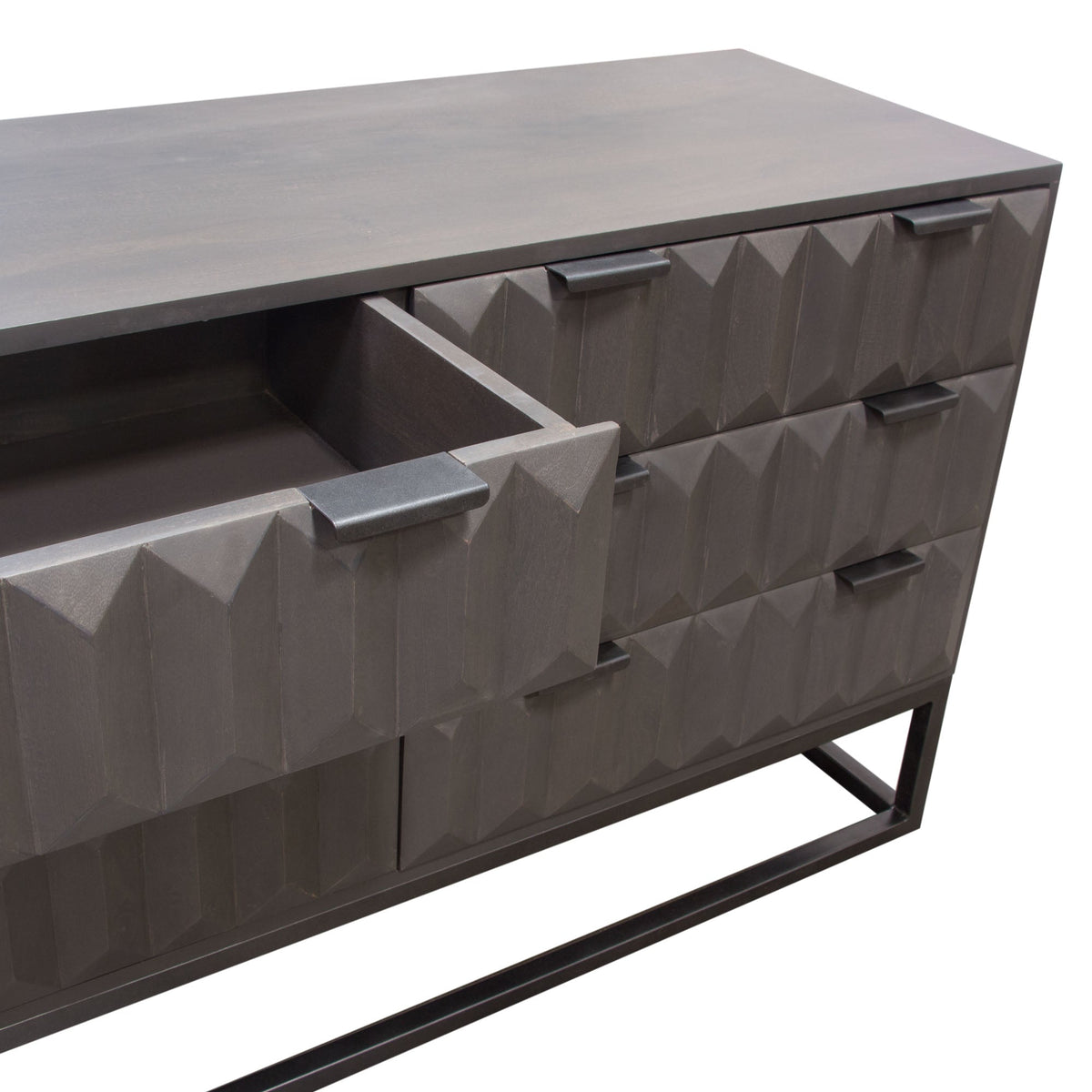 Spectrum Smoke Grey 6-Drawer Dresser by Diamond Sofa at Eve Furniture