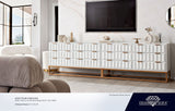 Spectrum White/Gold Wood Dresser by Diamond Sofa at Eve Furniture