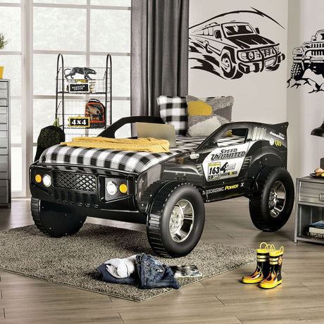 Speed Jump Black Twin Bed by Furniture of America at Eve Furniture