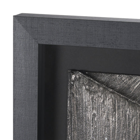 Spelter by Studio M a handmade Original Framed 3D Textured Artwork under Glass by Mercana at Eve Furniture