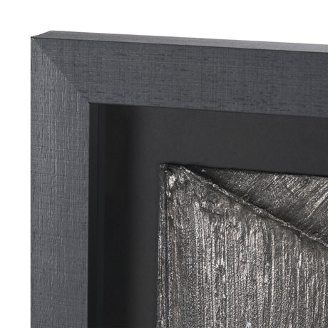 Spelter by Studio M a handmade Original Framed 3D Textured Artwork under Glass by Mercana at Eve Furniture