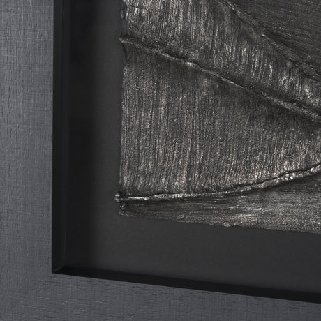 Spelter by Studio M a handmade Original Framed 3D Textured Artwork under Glass by Mercana at Eve Furniture