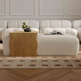 Spencer Performance Basketweave Ottoman with Bridge Table by TOV Furniture at Eve Furniture