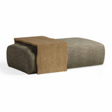 Spencer Performance Basketweave Ottoman with Bridge Table by TOV Furniture at Eve Furniture