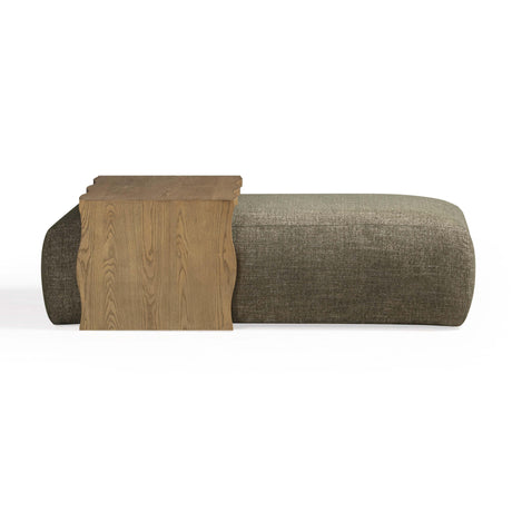 Spencer Performance Basketweave Ottoman with Bridge Table by TOV Furniture at Eve Furniture