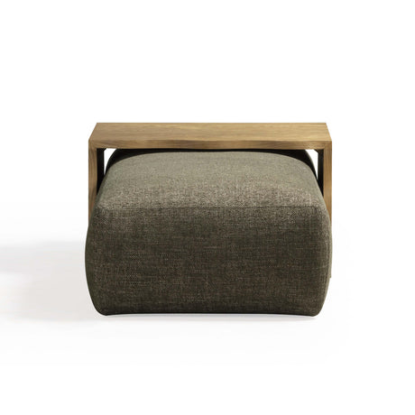 Spencer Performance Basketweave Ottoman with Bridge Table by TOV Furniture at Eve Furniture