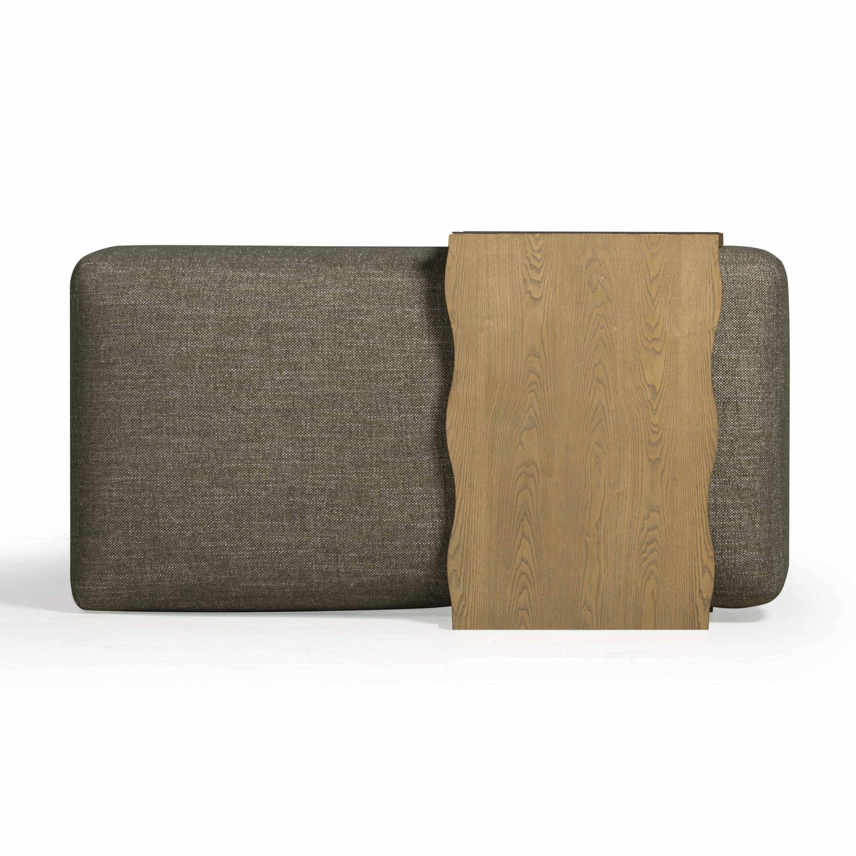 Spencer Performance Basketweave Ottoman with Bridge Table by TOV Furniture at Eve Furniture