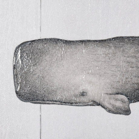 Sperm Whale by Mercana Studio a Hand Embellished Textured Canvas by Mercana at Eve Furniture