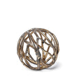 Sphaira Noir I Small 5L x 5W Gold Cast Aluminum Decorative Tree Branch Orb by Mercana at Eve Furniture