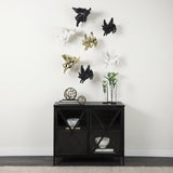 Sphaira Noir I Small Gold Cast Aluminum Decorative Tree Branch Orb by Mercana at Eve Furniture