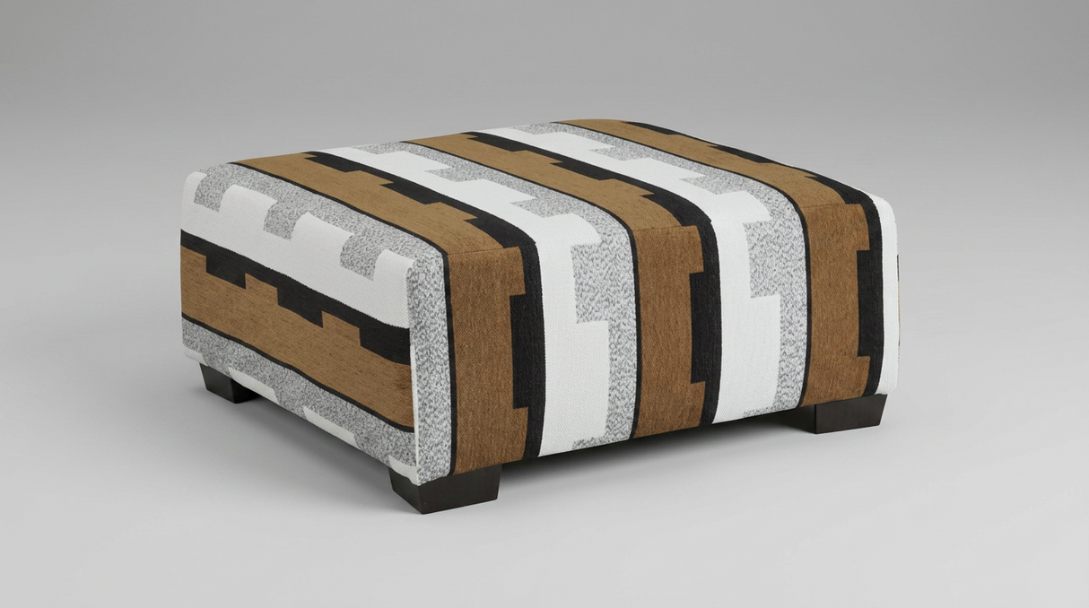 Sphinx Brown/Beige Accent Ottoman by New Era Innovations at Eve Furniture