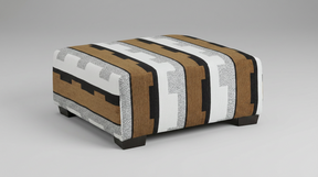 Sphinx Brown/Beige Accent Ottoman by New Era Innovations at Eve Furniture