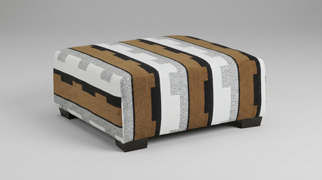 Sphinx Brown/Beige Accent Ottoman by New Era Innovations at Eve Furniture