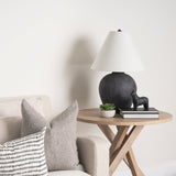 Sphynx II 7L x 2W Black Cast Aluminum Horse Shaped Object by Mercana at Eve Furniture