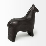 Sphynx II Black Cast Aluminum Horse Shaped Object by Mercana at Eve Furniture