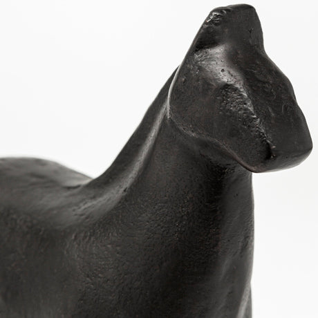 Sphynx II Black Cast Aluminum Horse Shaped Object by Mercana at Eve Furniture