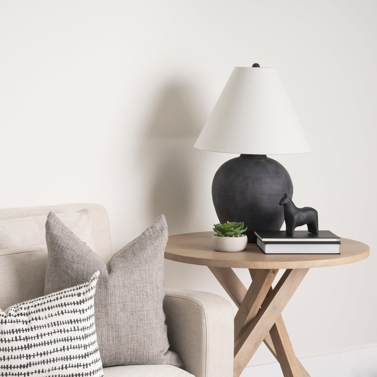 Sphynx II Black Cast Aluminum Horse Shaped Object by Mercana at Eve Furniture
