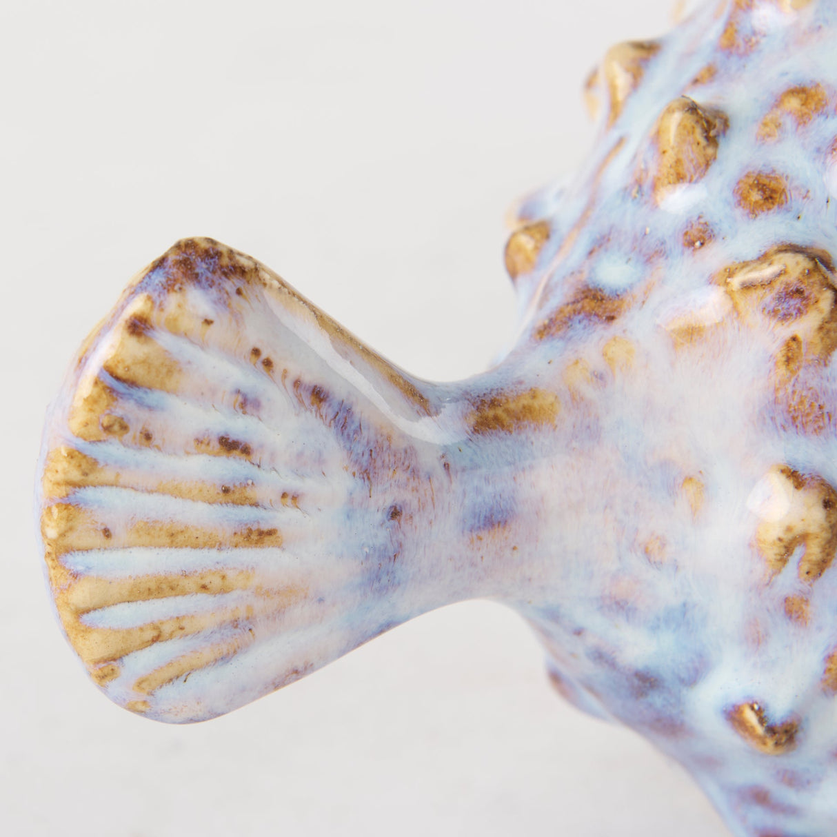 Spike I (Small) Off-White Ceramic Puffer Fish by Mercana at Eve Furniture