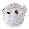 Spike I (Small) Off-White Ceramic Puffer Fish by Mercana at Eve Furniture