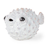 Spike II (Large) 10L x 6W Off-White Ceramic Puffer Fish by Mercana at Eve Furniture