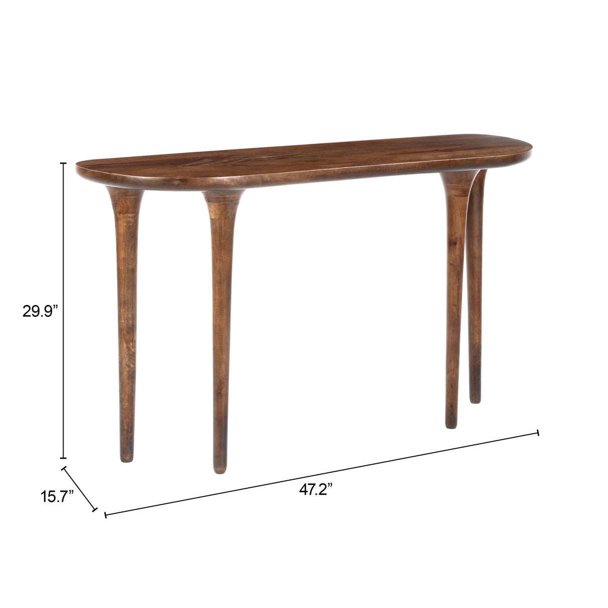 Spiker Walnut Console Table by Zuomod at Eve Furniture