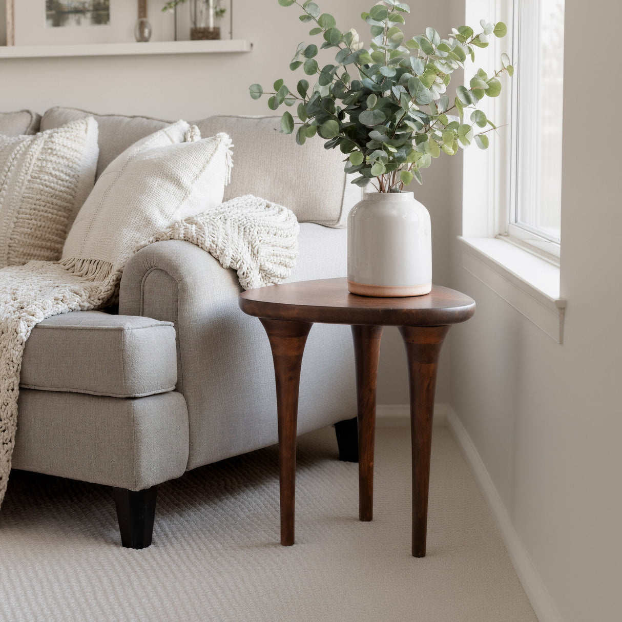 Spiker Walnut Side Table by Zuomod at Eve Furniture