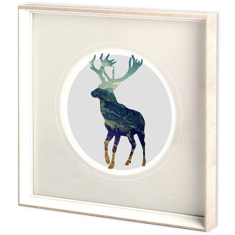 Spirit Stag by Taylor, Evangeline a Framed Art Print Matted under Glass by Mercana at Eve Furniture